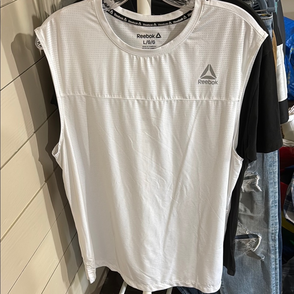 Reebok Women's White Sleeveless Top